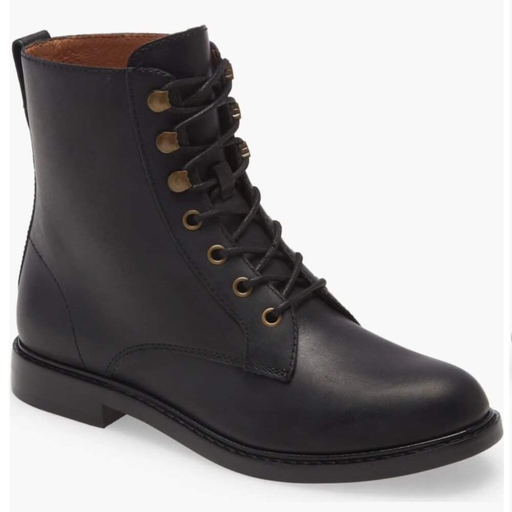 Madewell Black Leather Boots Women's Size 5
